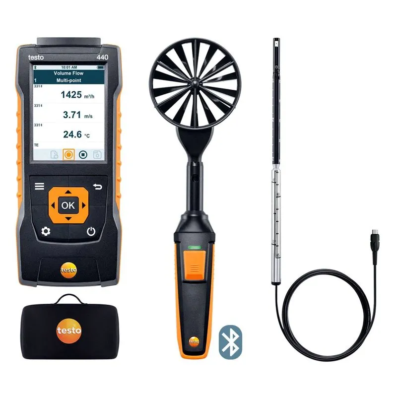 Testo 440 комплект измерительный для вентиляции №1 с Bluetooth