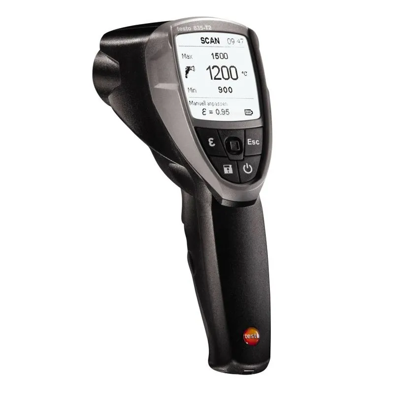 Термометр Testo 835-T2 высокотемпературный (арт: 0560 8352) инфракрасный (пирометр) с 4-х точечным лазерным целеуказателем