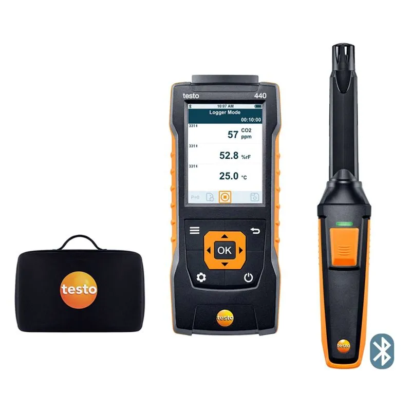 Testo 440 комплект измерительный с bluetooth-зондом CO2 и кейсом