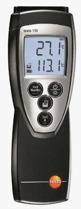Testo 110 одноканальный цифровой термометр для высокоточного мониторинга (Арт: 0560 1108)