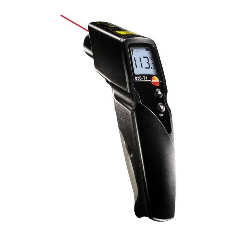 Термометр Testo 830-T1 инфракрасный (арт: 0560 8311) с лазерным целеуказателем (оптика 10:1) с поверкой